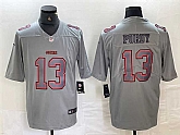 Men's San Francisco 49ers #13 Brock Purdy Gray Atmosphere Fashion Football Stitched Jersey,baseball caps,new era cap wholesale,wholesale hats